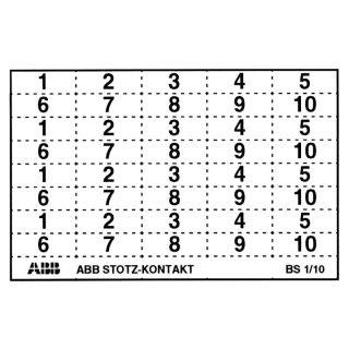 ABB BS-121/160 Beschriftungsschild