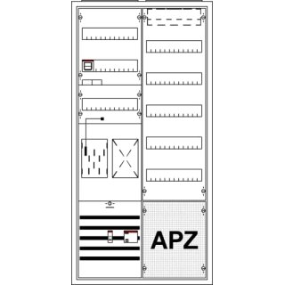 ABB KS721B Komplettschrank, Aufputz mit BKE-I, 2/3A 1Z1R1S1V5A2O