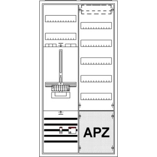 ABB KS256B Komplettschrank, Aufputz mit Zählerkreuz, 2/3A 1Z1V5A2O