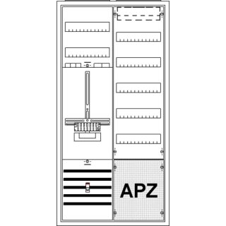 ABB KS256Z Komplettschrank, Aufputz mit Zählerkreuz, 2/3A 1Z1V5A2