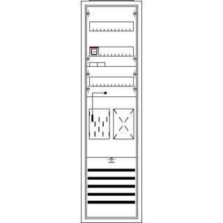ABB KS720 Komplettschrank, Aufputz mit BKE-I, 1/3A 1Z1R