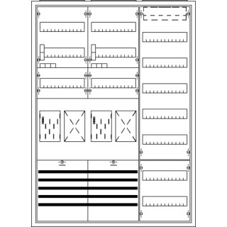 ABB KS718 Komplettschrank, Aufputz mit BKE-I, 3/3A 2Z2R1V7