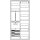 ABB KS243A50 Komplettschrank, Aufputz mit Zählerkreuz, 2/3A 1Z1V7