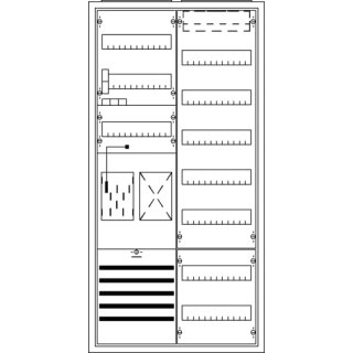 ABB KS3236A40 Komplettschrank, Aufputz mit BKE-I, 2/3A 1Z1R1V7