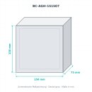 BOXCO H ABS grau 150×150×70