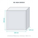 BOXCO H ABS grau 200×200×100