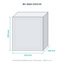 BOXCO H ABS grau 230×210×100