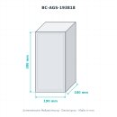 BOXCO S ABS grau 190×380×180