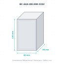BOXCO S ABS grau 80×130×80