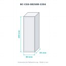 BOXCO S PC grau 80×250×80