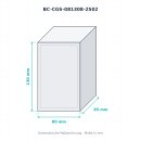 BOXCO S PC grau 80×130×80