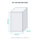 BOXCO S PC grau 80×130×80