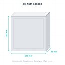 BOXCO M ABS grau 100×100×30