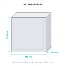 BOXCO P ABS grau 350×350×150