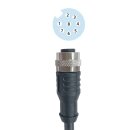 Sensor Kabel 8-polig, PUR, 5m - M12 Buchse/offene...