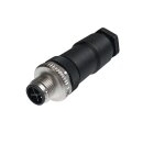 Sensorstecker M12, gerade, S-kodiert, konfektionierbar,...