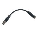 Adapter, M8 Sensorbuchse auf M12 Sensorstecker, 3-polig,...