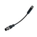 Adapter, M8 Sensorbuchse auf M12 Sensorstecker, 3-polig,...