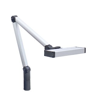 UNILED II, dimmbar, Gelenkarm 400+400mm, Leuchtenkopfbreite 298mm, 100°, ~12W, M12-A, 24V DC, Netzteil 100-240V AC