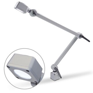 CENALED SPOT Gelenkarm DC, Gelenkarm 350+450mm, Anschraubsockel, 30°, ~8,5W, Anschlussleitung 2-adrig, offene Enden, 24V DC