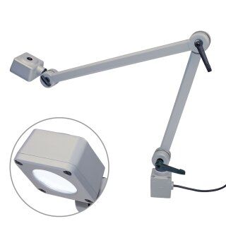 CENALED SPOTGelenkarm AC, Gelenkarm 350+450mm, Anschraubsockel, 30°, ~9W, Netzstecker und 3m Anschlussleitung, 100-305V AC