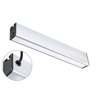 PROFILED AC, 900mm, Netzstecker und 3m Anschlussleitung, Abdeckung Mikroprismen, 100°, ~24W, 120-277V AC