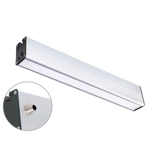 PROFILED DC, 1000mm, dimmbar, M12-Anschlussstecker A-kodiert, Abdeckung Mikroprismen, 100°, ~23W, 24V DC