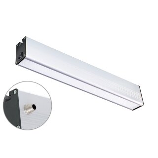 PROFILED DC, 1200mm, M12-Anschlussstecker, A-kodiert, Abdeckung Mikroprismen, 100°, ~30W, 24V DC