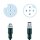 Sensor Kabel, 2,5m, PUR, M12 Sensorbuchse, 5-polig, A-kodiert/offene Leitungsenden, 24V DC
