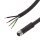 Sensor Kabel, 5m, PUR, M12 Sensorbuchse, 3-polig + PE, S-kodiert/offene Leitungsenden, 220-240V AC