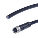 Sensor Kabel, 5m, PUR, M8 Sensorbuchse, 3-polig,...