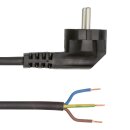Netzanschlussleitung, 220-240V AC, 3m, PVC, schwarz,...