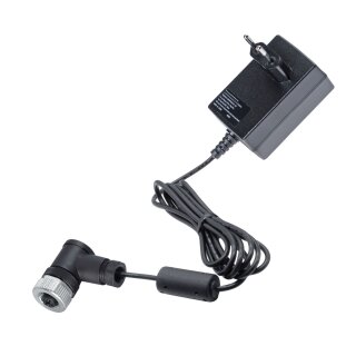 Netzteil, Steckernetzteil, ~36W, Ausgang Festspannung 24V DC, M12 Sensorbuchse A-kodiert, abgewinkelt