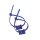 Leuchtenhalter INROLED 50, Sockel + Kabelbinder, metalldetektierbares PP, blau, 1 Paar (Ersatzteil)