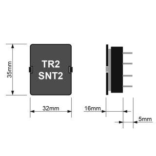 TELE Trafomodul - TR2-230VAC (VPE=10Stk.)