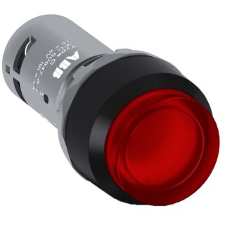 ABB CP4-12R-10 LED Leuchtdr.taster compact 1S rot hoch rast.. LED 110-130V AC/DC