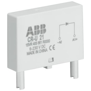 ABB CR-U 41 Steckmodul Diode und LED rot, 6-24VDC, A1+, A2-