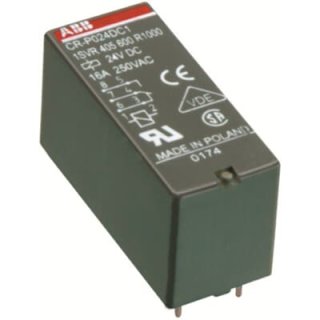 ABB CR-P230AC2G Steckbares Interface-Relais 2We, A1-A2=230VAC, 250V/8A, Goldkontakte
