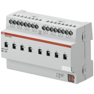 ABB SA/S8.16.6.1 Schaltaktor, 8fach, 16/20 AX, C-Last mit Stromerkennung, REG