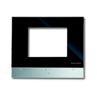ABB RP/U1.1 Rahmen Panel, Glas SW mit Chrom