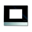 ABB RP/U1.1 Rahmen Panel, Glas SW mit Chrom