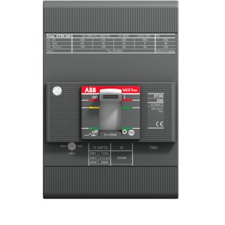 ABB XT3N 250 MA 125 IM=750-1500 3P FF Kompakter Leistungsschalter Tmax XT3