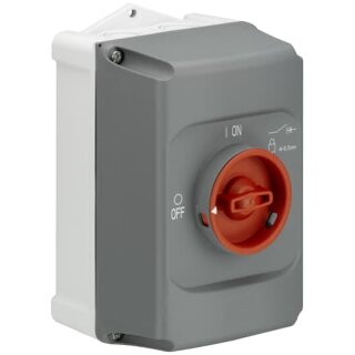 ABB IB132-F Isolierstoffgehäuse rt/gr, IP65 3fach abschließbar